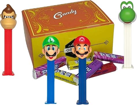 pez mario bros|pez candy gift set.